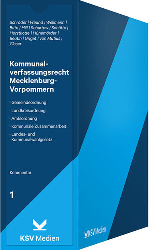 Buchcover Kommunalverfassungsrecht Mecklenburg-Vorpommern | Dieter Schröder | EAN 9783861151562 | ISBN 3-86115-156-1 | ISBN 978-3-86115-156-2