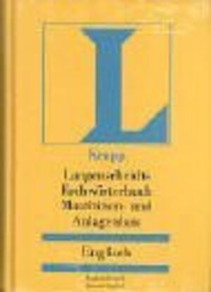 Langenscheidt Fachwörterbuch Maschinen- und Anlagenbau, Englisch