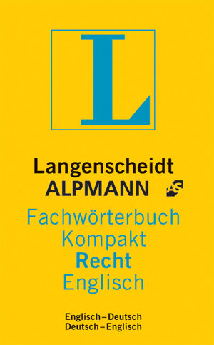 Langenscheidt Alpmann Fachwörterbuch Kompakt Recht, Englisch