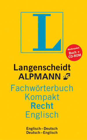 Langenscheidt Alpmann Fachwörterbuch Kompakt Recht, Englisch. Mit CD-ROM.