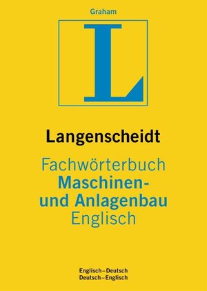 Langenscheidt Fachwörterbuch Maschinen- und Anlagenbau, Englisch