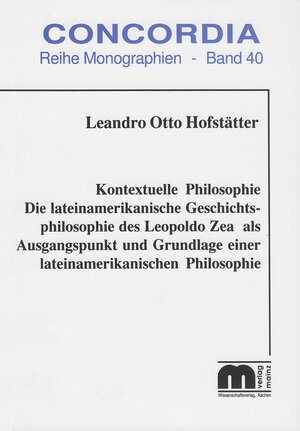 Buchcover Kontextuelle Philosophie | Leandro O Hofstätter | EAN 9783861305866 | ISBN 3-86130-586-0 | ISBN 978-3-86130-586-6