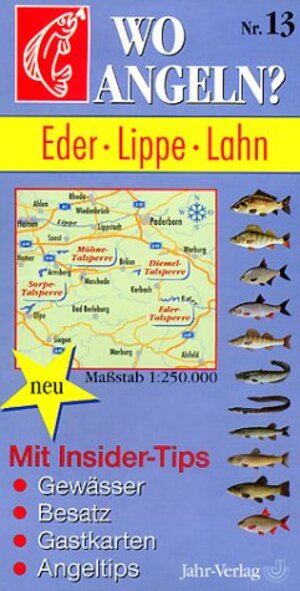 Wo angeln?, Nr.13, Eder, Lippe, Lahn