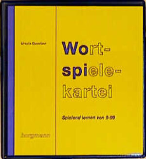 Buchcover Wortspielkartei WOSPI | Ursula Oppolzer | EAN 9783861451013 | ISBN 3-86145-101-8 | ISBN 978-3-86145-101-3