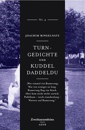 Buchcover Turngedichte und Kuddel Daddeldu | Joachim Ringelnatz | EAN 9783861508496 | ISBN 3-86150-849-4 | ISBN 978-3-86150-849-6