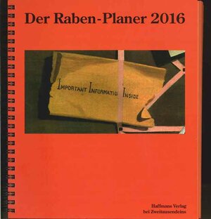 Buchcover Raben-Planer 2016  | EAN 9783861509769 | ISBN 3-86150-976-8 | ISBN 978-3-86150-976-9