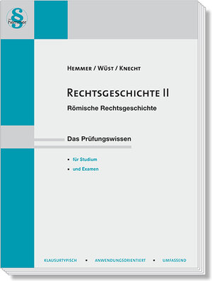 Buchcover Rechtsgeschichte II | Karl-Edmund Hemmer | EAN 9783861931195 | ISBN 3-86193-119-2 | ISBN 978-3-86193-119-5