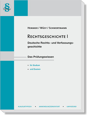 Buchcover Rechtsgeschichte I | Karl-Edmund Hemmer | EAN 9783861932437 | ISBN 3-86193-243-1 | ISBN 978-3-86193-243-7