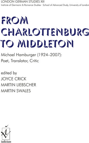 Buchcover From Charlottenburg to Middleton  | EAN 9783862050703 | ISBN 3-86205-070-X | ISBN 978-3-86205-070-3