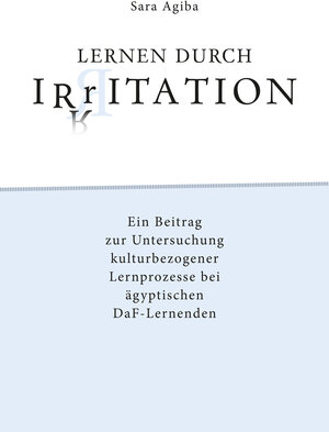 Buchcover Lernen durch Irritation | Sara Agiba | EAN 9783862059461 | ISBN 3-86205-946-4 | ISBN 978-3-86205-946-1