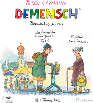 Buchcover Demensch. Postkartenkalender 2024 | Thomas Klie | EAN 9783862169917 | ISBN 3-86216-991-X | ISBN 978-3-86216-991-7