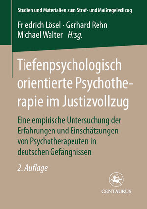 Buchcover Tiefenpsychologisch orientierte Psychotherapie im Justizvollzug | Willi Pecher | EAN 9783862268306 | ISBN 3-86226-830-6 | ISBN 978-3-86226-830-6