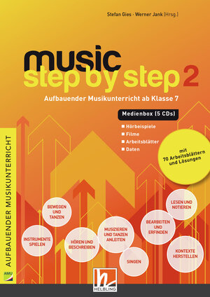 Buchcover Music Step by Step 2. Medienbox (4 Audio-CDs und CD+)  | EAN 9783862272051 | ISBN 3-86227-205-2 | ISBN 978-3-86227-205-1