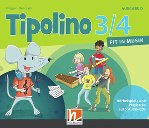 Buchcover Tipolino 3/4 - Fit in Musik. Audio-CDs. Ausgabe D | Katrin-Uta Ringger | EAN 9783862273652 | ISBN 3-86227-365-2 | ISBN 978-3-86227-365-2