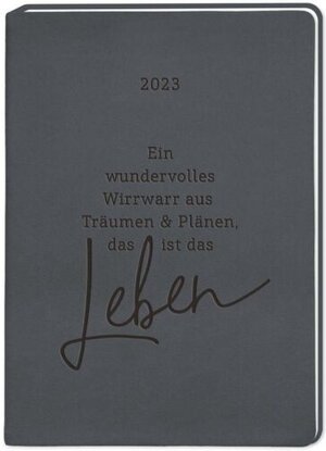 Buchcover Terminplaner Lederlook A6 "Schwarz" 2023  | EAN 9783862299096 | ISBN 3-86229-909-0 | ISBN 978-3-86229-909-6