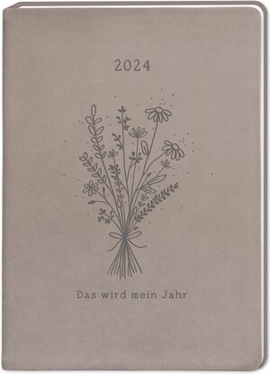 Buchcover Terminplaner Lederlook 2024 Taupe  | EAN 9783862299911 | ISBN 3-86229-991-0 | ISBN 978-3-86229-991-1