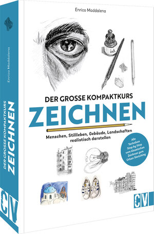 Buchcover Der große Kompaktkurs Zeichnen | Enrico Maddalena | EAN 9783862304462 | ISBN 3-86230-446-9 | ISBN 978-3-86230-446-2