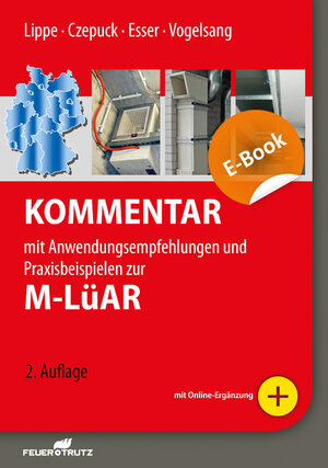 Buchcover Kommentar zur M-LüAR - E-Book (PDF) | Manfred Lippe | EAN 9783862352685 | ISBN 3-86235-268-4 | ISBN 978-3-86235-268-5