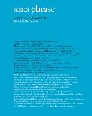 Buchcover sans phrase | Gerhard Scheit | EAN 9783862599080 | ISBN 3-86259-908-6 | ISBN 978-3-86259-908-0
