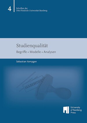 Buchcover Studienqualität | Sebastian Kempgen | EAN 9783863097370 | ISBN 3-86309-737-8 | ISBN 978-3-86309-737-0