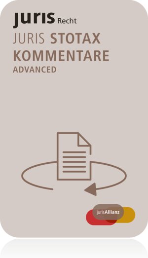 Buchcover juris Stotax Kommentare Advanced | EAN 9783863302337 | ISBN 3-86330-233-8 | ISBN 978-3-86330-233-7