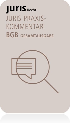 Buchcover juris PraxisKommentar BGB  | EAN 9783863303884 | ISBN 3-86330-388-1 | ISBN 978-3-86330-388-4