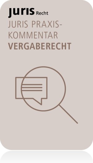Buchcover juris PraxisKommentar / juris PraxisKommentar Vergaberecht  | EAN 9783863304140 | ISBN 3-86330-414-4 | ISBN 978-3-86330-414-0