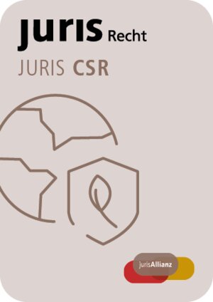 Buchcover juris CSR  | EAN 9783863305222 | ISBN 3-86330-522-1 | ISBN 978-3-86330-522-2