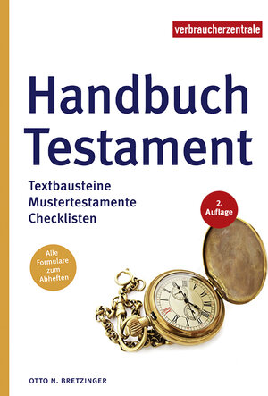 Buchcover Handbuch Testament | Otto N. Bretzinger | EAN 9783863361495 | ISBN 3-86336-149-0 | ISBN 978-3-86336-149-5