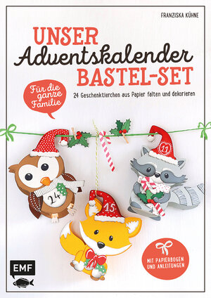 Buchcover Unser Adventskalender Bastel-Set – Für die ganze Familie: Mit Papierbogen und Anleitungen | Franziska Kühne | EAN 9783863558086 | ISBN 3-86355-808-1 | ISBN 978-3-86355-808-6