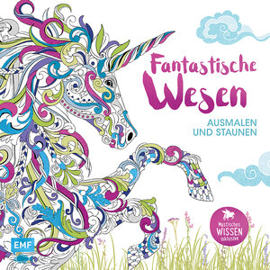 Buchcover Fantastische Wesen – Ausmalen und Staunen  | EAN 9783863558352 | ISBN 3-86355-835-9 | ISBN 978-3-86355-835-2