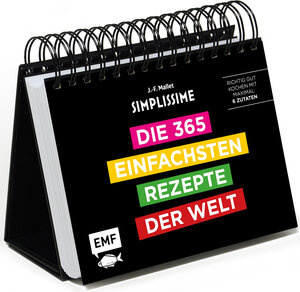 Buchcover Simplissime – Die 365 einfachsten Rezepte der Welt: Tischkalender | Jean-Francois Mallet | EAN 9783863559076 | ISBN 3-86355-907-X | ISBN 978-3-86355-907-6