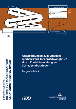 Buchcover Untersuchungen zum Schadensmechanismus Torsionsschwingbruch durch Kontaktermüdung an Schraubendruckfedern | Benjamin Mack | EAN 9783863601980 | ISBN 3-86360-198-X | ISBN 978-3-86360-198-0
