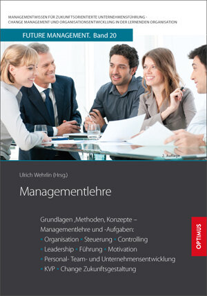 Buchcover Managementlehre | Ulrich Prof. Dr. Dr. h.c. Wehrlin | EAN 9783863761004 | ISBN 3-86376-100-6 | ISBN 978-3-86376-100-4