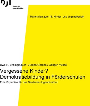 Buchcover Vergessene Kinder? Demokratiebildung in Förderschulen | Uwe H. Bittlingmayer | EAN 9783863793685 | ISBN 3-86379-368-4 | ISBN 978-3-86379-368-5