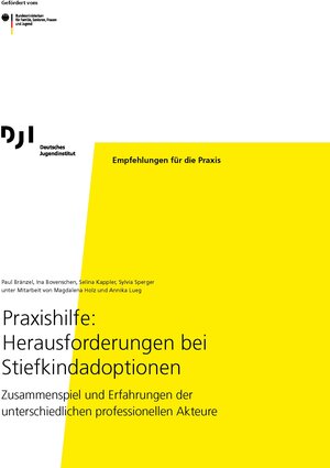 Buchcover Praxishilfe: Herausforderungen bei Stiefkindadoptionen | Paul Bränzel | EAN 9783863794095 | ISBN 3-86379-409-5 | ISBN 978-3-86379-409-5