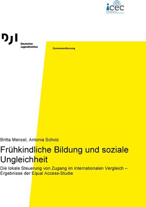 Buchcover Frühkindliche Bildung und soziale Ungleichheit | Britta Menzel | EAN 9783863794286 | ISBN 3-86379-428-1 | ISBN 978-3-86379-428-6