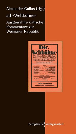 Buchcover ad „Weltbühne“  | EAN 9783863931636 | ISBN 3-86393-163-7 | ISBN 978-3-86393-163-6