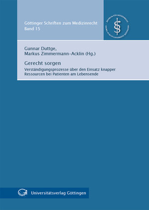 Buchcover Gerecht sorgen  | EAN 9783863951160 | ISBN 3-86395-116-6 | ISBN 978-3-86395-116-0