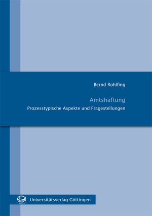 Buchcover Amtshaftung | Bernd Rohlfing | EAN 9783863953126 | ISBN 3-86395-312-6 | ISBN 978-3-86395-312-6