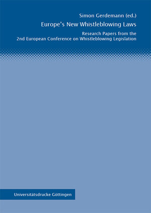 Buchcover Europe’s New Whistleblowing Laws  | EAN 9783863955953 | ISBN 3-86395-595-1 | ISBN 978-3-86395-595-3