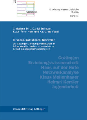 Buchcover Personen, Institutionen, Netzwerke | Christiana Bers | EAN 9783863956165 | ISBN 3-86395-616-8 | ISBN 978-3-86395-616-5