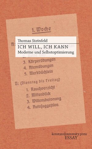 Buchcover Ich will, ich kann | Thomas Steinfeld | EAN 9783864780851 | ISBN 3-86478-085-3 | ISBN 978-3-86478-085-1