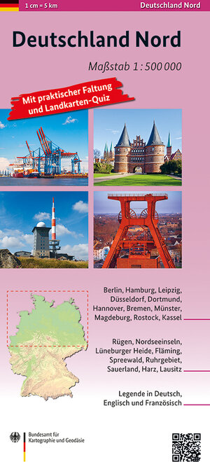 Buchcover Deutschland Nord 1:500 000 | BKG - Bundesamt für Kartographie und Geodäsie | EAN 9783864821394 | ISBN 3-86482-139-8 | ISBN 978-3-86482-139-4