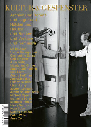 Buchcover Kultur & Gespenster 21: Archive und Depots | Maike Aden | EAN 9783864851476 | ISBN 3-86485-147-5 | ISBN 978-3-86485-147-6