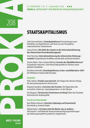 Buchcover StaatsKapitalismus | Prokla 208 | EAN 9783865059086 | ISBN 3-86505-908-2 | ISBN 978-3-86505-908-6