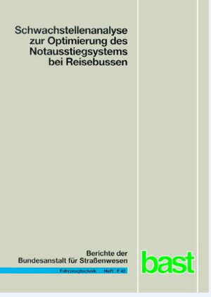 Buchcover Schwachstellenanalyse zur Optimierung des Notausstiegsystem | M Krieg | EAN 9783865090072 | ISBN 3-86509-007-9 | ISBN 978-3-86509-007-2