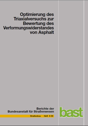 Buchcover Optimierung des Triaxialversuchs zur Bewertung des Verformungswiderstandes von Asphalt | P Renken | EAN 9783865093066 | ISBN 3-86509-306-X | ISBN 978-3-86509-306-6