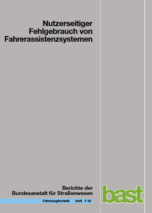 Buchcover Nutzerseitiger Fehlgebrauch von Fahrerassistenzsystemen | C Marberger | EAN 9783865096852 | ISBN 3-86509-685-9 | ISBN 978-3-86509-685-2