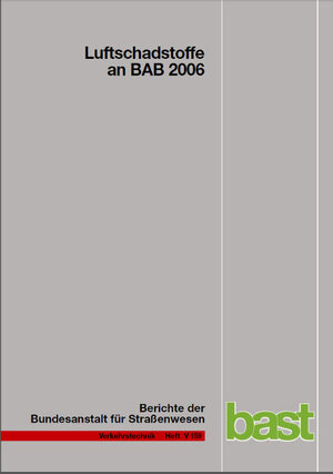 Buchcover Luftschadstoffe an BAB 2006 | A Baum | EAN 9783865097163 | ISBN 3-86509-716-2 | ISBN 978-3-86509-716-3